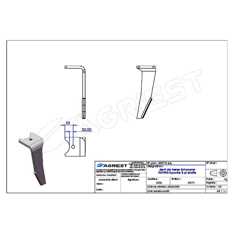 Kreiseleggenzinken Nachbau Amazone