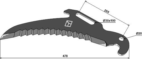 Ladewagenmesser 478mm