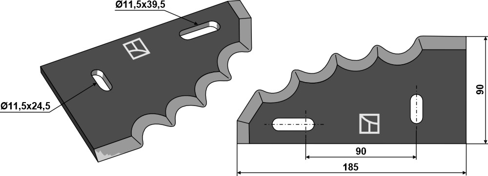 Futtermischwagenmesser, rechts