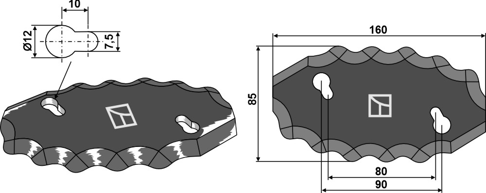 Futtermischwagenmesser, rechts