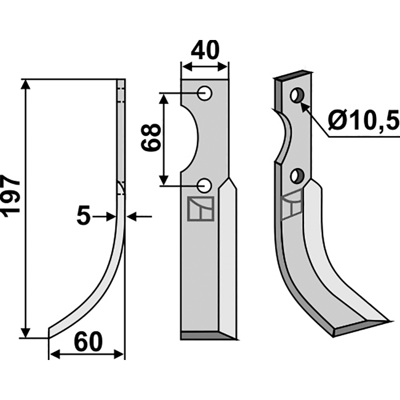 Benassi RL319 - 6CM143 Fräsmesser, linke Ausführung IHOF BEN-48L