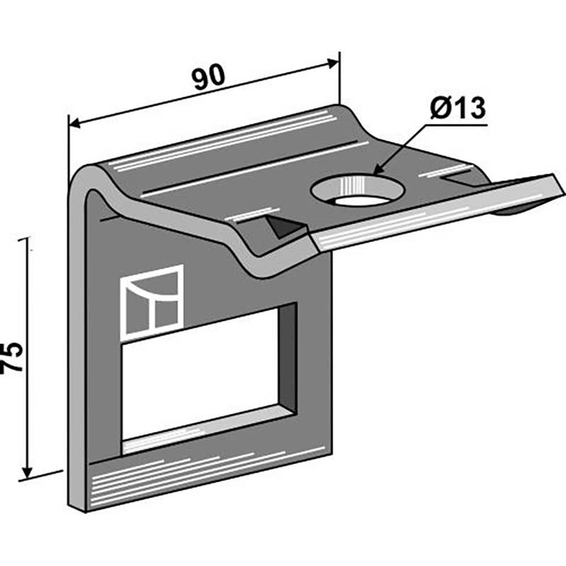 Landwirtschaft Bodenbearbeitung Grubber Schare & Leitbleche Halter für Zinken 60 x 12 Landwirtschaft Bodenbearbeitung Grubber Schare & Leitbleche Halter für Zinken 60 x 12