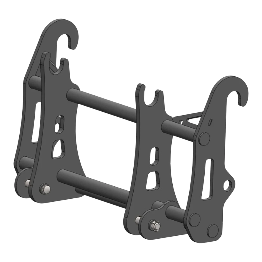 Adapterrahmen Dieci Nr. 4 auf Bobcat, Massey Ferguson – Adapteransicht 1