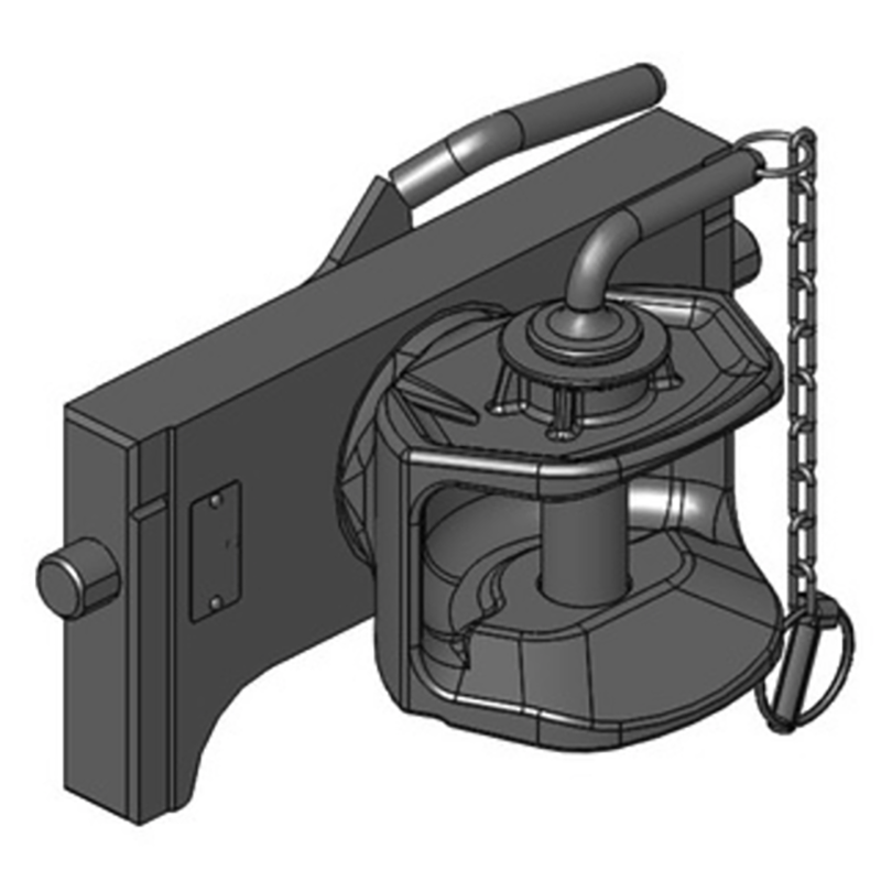 Traktorentechnik Anhängetechnik Scharmüller Zugmaul Standard mit Adapterplatte #03.3105.01-A02