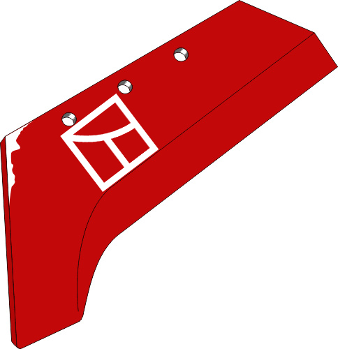 38.0098 Pflugteil Schnabelschar - 16'' - links (LK2.000.06A) passend für Vogel und Noot