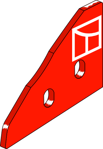 Pflugteil Anlagenspitze - rechts (761106) 34.0040 von Industriehof