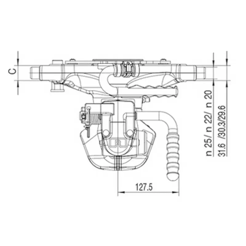 Anhängekupplung John Deere mit 32mm Bolzen Anhängekupplung John Deere mit 32mm Bolzen