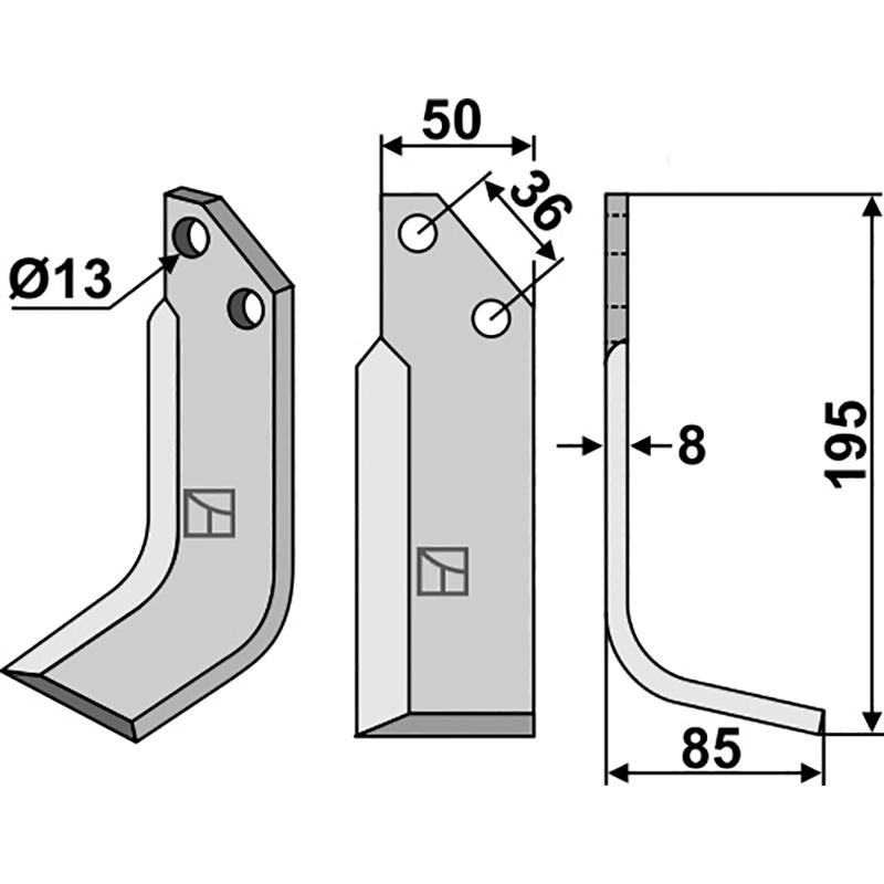 JNC-01R Fräsmesser, rechte Ausführung JNC Fräsmesser, rechte Ausführung IHOF JNC-01R