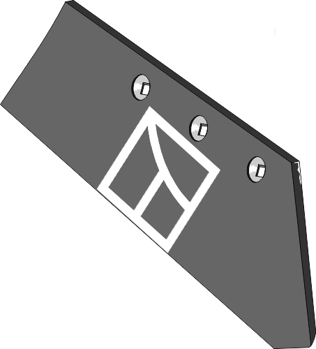 35.0044 Pflugteil Meißelschar - 16'' - rechts (172614) passend für Grégoire Besson