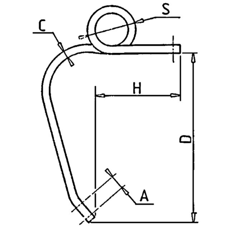 Landwirtschaft Bodenbearbeitung Meißel-& Zinkenschare Zinken viereckig Links Bellota Universel