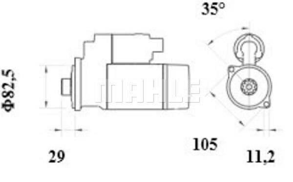Mahle 12 V Anlasser 3,6 kW (MS973) bild_2