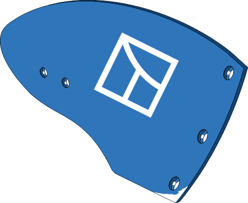 44.0034 Pflugteil Streichblech-Hinterteil HNK140R - rechts 44.0034 Pflugteil Streichblech-Hinterteil HNK140R - rechts passend für Frost