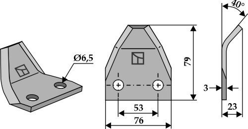Futtermischwagenmesser
