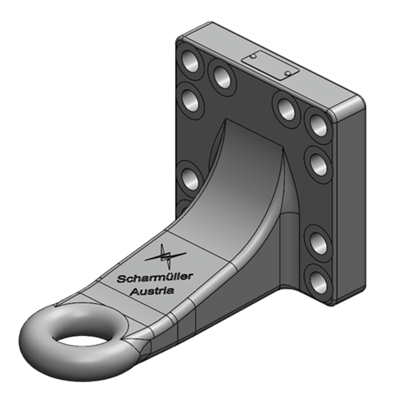 Anhängetechnik Scharmüller Zugöse Flansch #00.665.45.0-A02