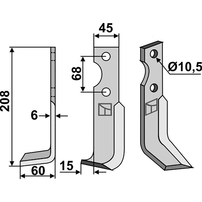 Benassi S.300 (18-7) - 6CM0900 Fräsmesser, linke Ausführung IHOF BEN-31L