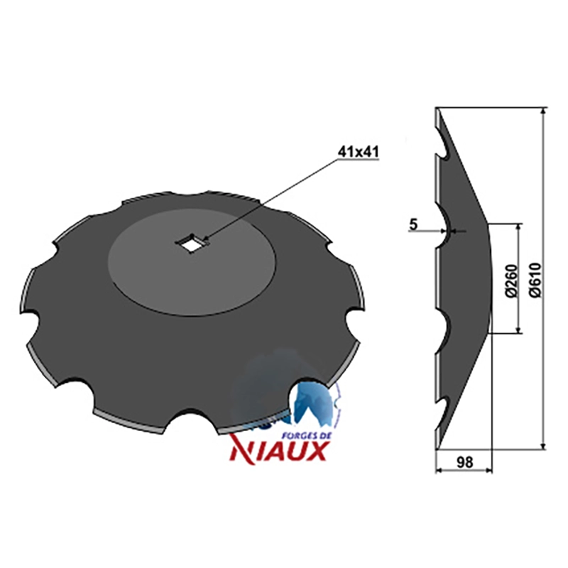Landwirtschaft Bodenbearbeitung Scheibeneggen Scheibe gezackt Niaux Landwirtschaft Bodenbearbeitung Scheibeneggen Scheibe gezackt Niaux
