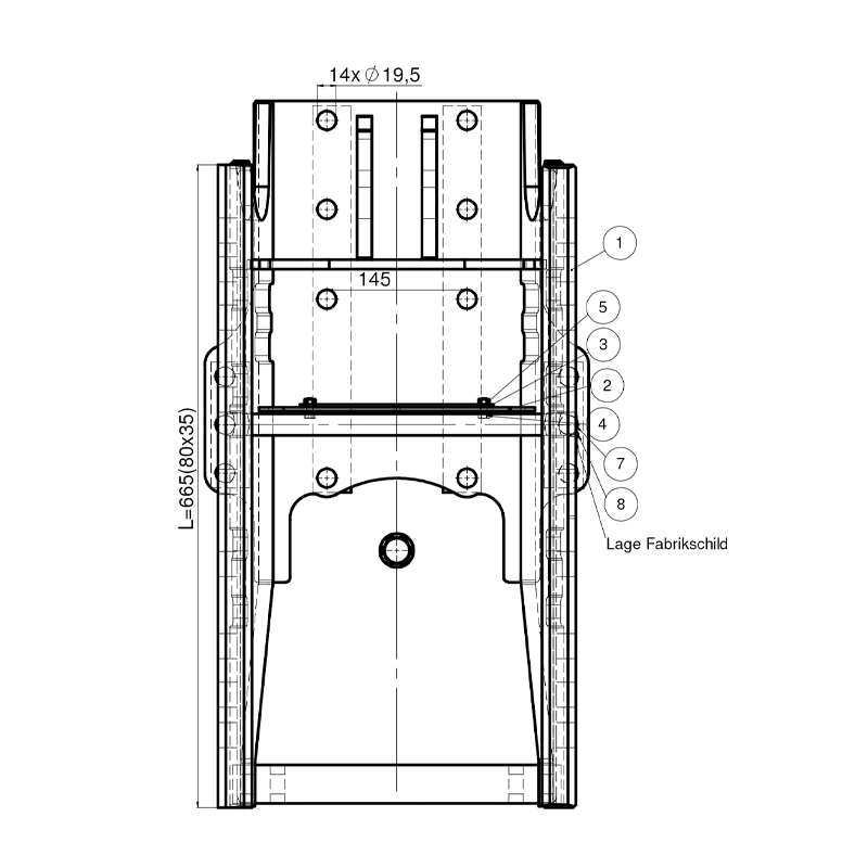 Anhängebock Lagerbock Scharmüller MB-Trac BR442 / B443